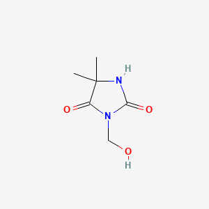 3-(Hydroxymethyl)-5,5-dimethylimidazolidine-2,4-dione chemical structure (CAS 16228-00-5)