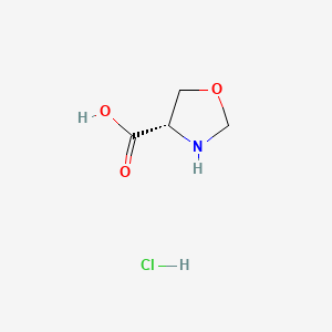 (S)-Oxazolidine-4-carboxylic acid hydrochloride chemical structure (CAS 162285-30-5)