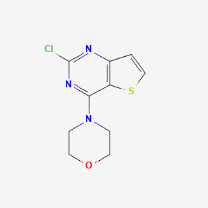 4-(2-Chlorothieno[3,2-d]pyrimidin-4-yl)morpholine chemical structure (CAS 16234-15-4)