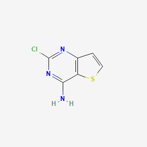 2-Chlorothieno[3,2-d]pyrimidin-4-amine chemical structure (CAS 16234-40-5)