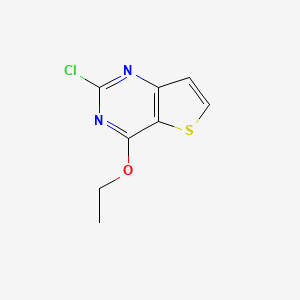 2-Chloro-4-ethoxythieno[3,2-d]pyrimidine chemical structure (CAS 16234-43-8)