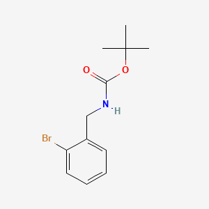 N-Boc-2-bromobenzylamine chemical structure (CAS 162356-90-3)