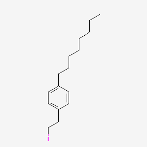 1-(2-Iodoethyl)-4-octylbenzene chemical structure (CAS 162358-07-8)