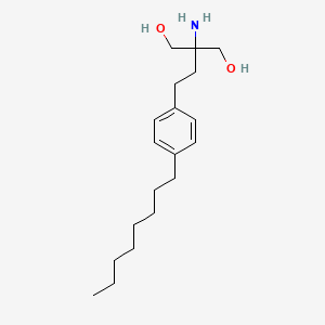 2-Amino-2-(4-octylphenethyl)propane-1,3-diol chemical structure (CAS 162359-55-9)