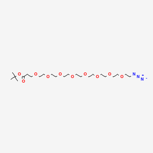 tert-Butyl 1-azido-3,6,9,12,15,18,21,24-octaoxaheptacosan-27-oate chemical structure (CAS 1623791-99-0)