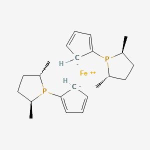 1,1-Bis((2S,5S)-2,5-dimethylphospholano)ferrocene chemical structure (CAS 162412-87-5)