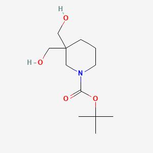 tert-Butyl 3,3-bis(hydroxymethyl)piperidine-1-carboxylate chemical structure (CAS 1624301-71-8)