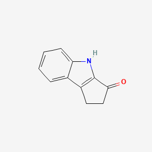 1,4-Dihydrocyclopenta[b]indol-3(2H)-one chemical structure (CAS 16244-15-8)
