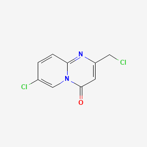 7-Chloro-2-(chloromethyl)-4H-pyrido[1,2-a]pyrimidin-4-one chemical structure (CAS 162469-87-6)