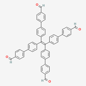 4',4''',4''''',4'''''''-(Ethene-1,1,2,2-tetrayl)tetrakis(([1,1'-biphenyl]-4-carbaldehydE)) chemical structure (CAS 1624970-54-2)
