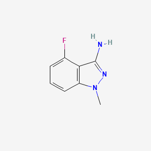 3-Amino-4-fluoro-1-methylindazole chemical structure (CAS 162502-44-5)