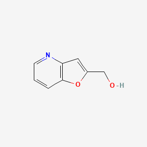 Furo[3,2-b]pyridin-2-ylmethanol chemical structure (CAS 162537-61-3)