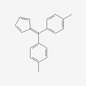4,4'-(Cyclopenta-2,4-dien-1-ylidenemethylene)bis(methylbenzene) chemical structure (CAS 16259-59-9)