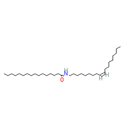 Hexadecanamide, N-(9Z)-9-octadecen-1-yl- chemical structure (CAS 16260-09-6)