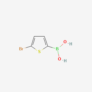 (5-Bromothiophen-2-yl)boronic acid chemical structure (CAS 162607-17-2)