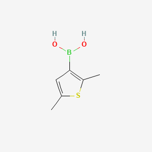 (2,5-Dimethylthiophen-3-yl)boronic acid chemical structure (CAS 162607-23-0)
