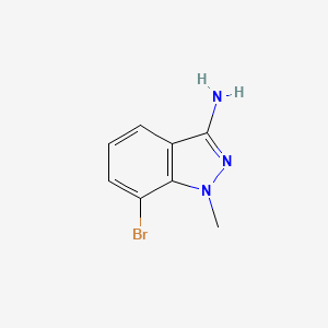 7-Bromo-1-methyl-1H-indazol-3-amine chemical structure (CAS 1626335-95-2)