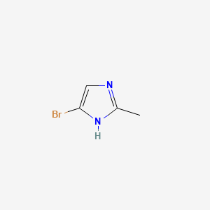 4-Bromo-2-methyl-1H-imidazole chemical structure (CAS 16265-11-5)