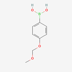 (4-(Methoxymethoxy)phenyl)boronic acid chemical structure (CAS 162662-27-3)