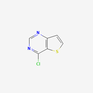 4-Chlorothieno[3,2-d]pyrimidine chemical structure (CAS 16269-66-2)