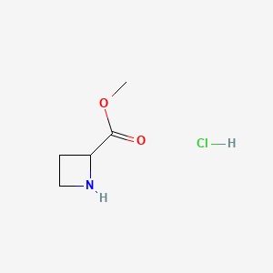 Methyl azetidine-2-carboxylate hydrochloride chemical structure (CAS 162698-26-2)