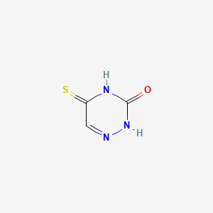 5-Thioxo-4,5-dihydro-1,2,4-triazin-3(2H)-one chemical structure (CAS 1627-37-8)