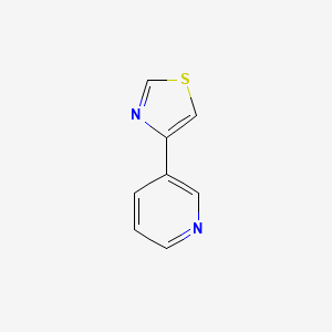 4-(Pyridin-3-yl)thiazole chemical structure (CAS 162704-76-9)