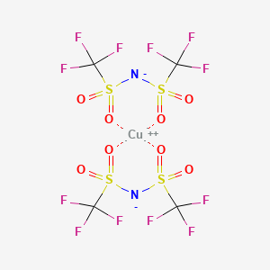 Copper(II) bis(trifluoromethylsulfonyl)imide chemical structure (CAS 162715-14-2)