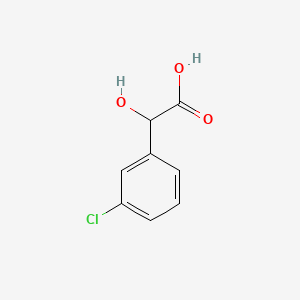 3-Chloromandelic acid chemical structure (CAS 16273-37-3)
