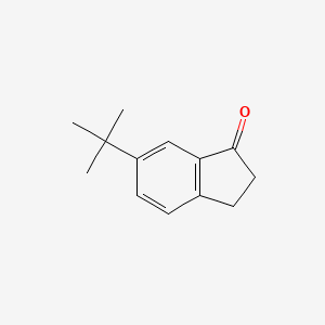 6-(tert-Butyl)-2,3-dihydro-1H-inden-1-one chemical structure (CAS 162752-17-2)