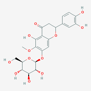 5,7,3',4'-Tetrahydroxy-6-methoxyflavanone-7-glucoside chemical structure (CAS 1627598-00-8)