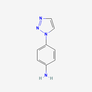 1-(4-Amino-phenyl)-1,2,3-triazole chemical structure (CAS 16279-88-2)