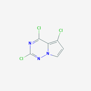 2,4,5-Trichloropyrrolo[2,1-f][1,2,4]triazine chemical structure (CAS 1627905-79-6)