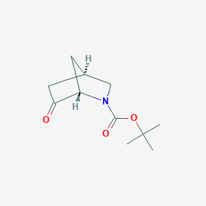 tert-Butyl (1S,4R)-6-oxo-2-azabicyclo[2.2.1]heptane-2-carboxylate chemical structure (CAS 1628319-89-0)