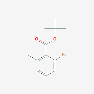 tert-Butyl 2-bromo-6-methylbenzoate chemical structure (CAS 1628351-93-8)