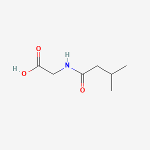 2-(3-Methylbutanamido)acetic acid chemical structure (CAS 16284-60-9)