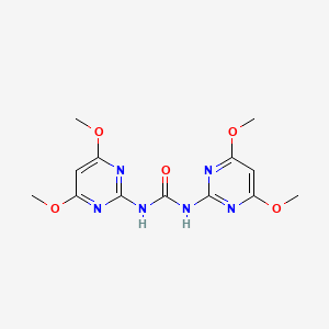 1,3-Bis(4,6-dimethoxypyrimidin-2-yl)urea chemical structure (CAS 162847-51-0)