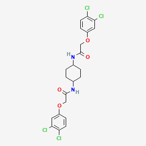 N,N'-(trans-Cyclohexane-1,4-diyl)bis(2-(3,4-dichlorophenoxy)acetamide) chemical structure (CAS 1628478-12-5)