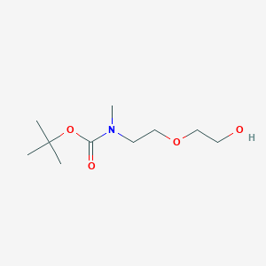 tert-Butyl (2-(2-hydroxyethoxy)ethyl)(methyl)carbamate chemical structure (CAS 1628679-52-6)