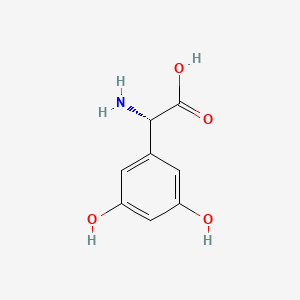 (S)-2-Amino-2-(3,5-dihydroxyphenyl)acetic acid chemical structure (CAS 162870-29-3)