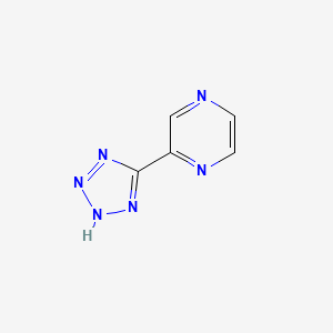 2-(2H-Tetrazol-5-yl)pyrazine chemical structure (CAS 16289-54-6)