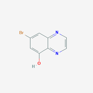 7-Bromoquinoxalin-5-ol chemical structure (CAS 1628908-27-9)