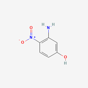 3-Amino-4-nitrophenol chemical structure (CAS 16292-90-3)