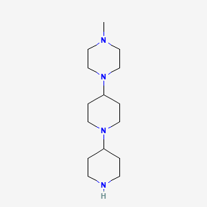 1-MEthyl-4-(1,4'-bipiperidin-4-yl)piperazine chemical structure (CAS 1629218-99-0)