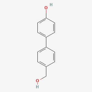 4'-(Hydroxymethyl)-[1,1'-biphenyl]-4-ol chemical structure (CAS 162957-24-6)
