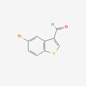 5-Bromobenzo[b]thiophene-3-carbaldehyde chemical structure (CAS 16296-72-3)