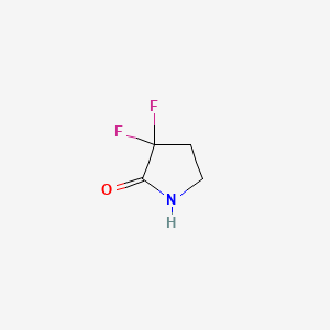 3,3-Difluoropyrrolidin-2-one chemical structure (CAS 162970-49-2)