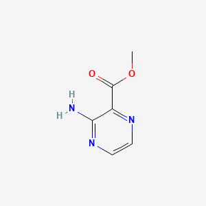 Methyl 2-aminopyrazine-3-carboxylate chemical structure (CAS 16298-03-6)