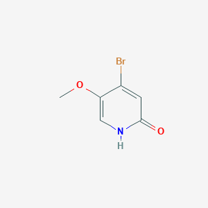 4-Bromo-5-methoxypyridin-2(1H)-one chemical structure (CAS 1630197-34-0)