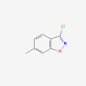 3-Chloro-6-methylbenzo[d]isoxazole chemical structure (CAS 16302-64-0)